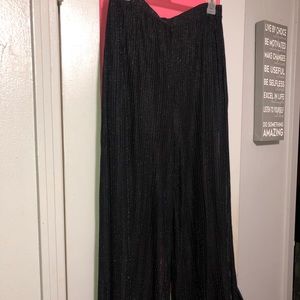 Black and silver pants